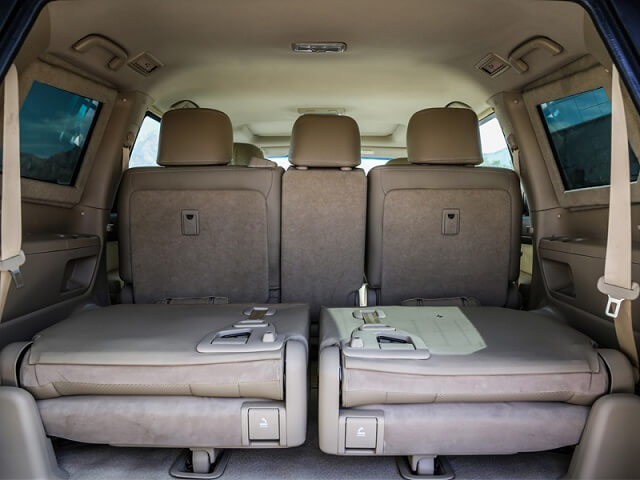 Armored Land Cruiser back side seats
